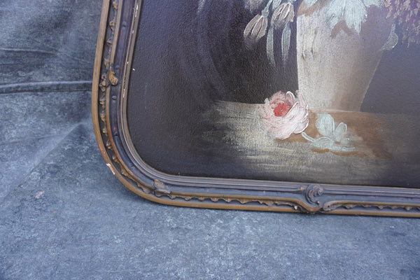 Floral Still Life, Oil on Board, Unsigned P3514