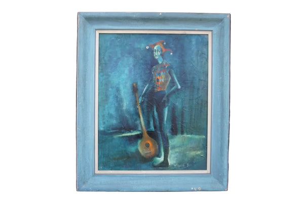 Portrait of a Jester, by Richard M. Jones, Oil on Canvas P3515