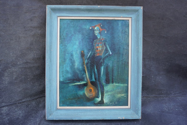 Portrait of a Jester, by Richard M. Jones, Oil on Canvas P3515