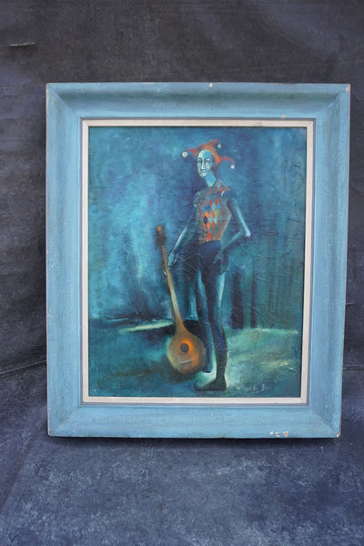Portrait of a Jester, by Richard M. Jones, Oil on Canvas P3515