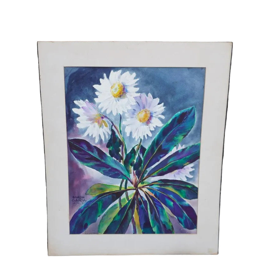 Daisies by Ramon Garcia, Watercolor on Paper P3530