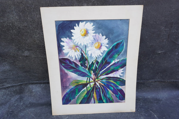 Daisies by Ramon Garcia, Watercolor on Paper P3530