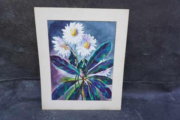 Daisies by Ramon Garcia, Watercolor on Paper P3530