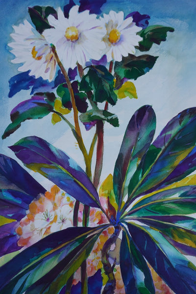 Floral Still Life by Ramon Garcia, Watercolor on Paper P3533