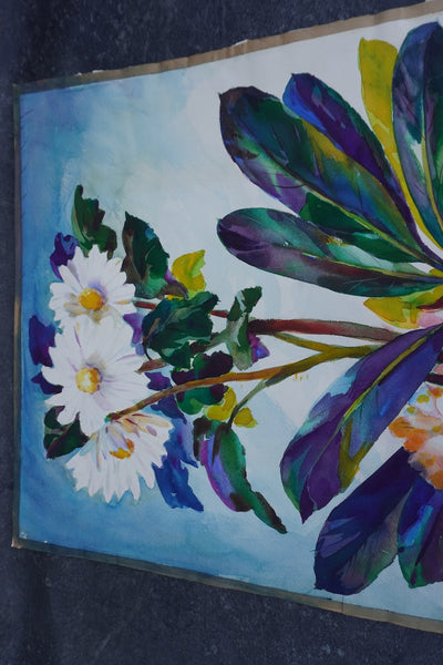 Floral Still Life by Ramon Garcia, Watercolor on Paper P3533