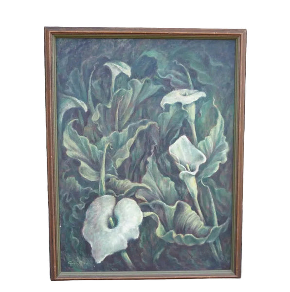 Surrealist Calla Lillies by Gwen Gire, Oil on Canvas P3542