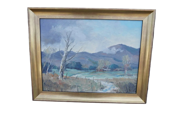 After the Shower by Walt Lee, Oil on Board P3544