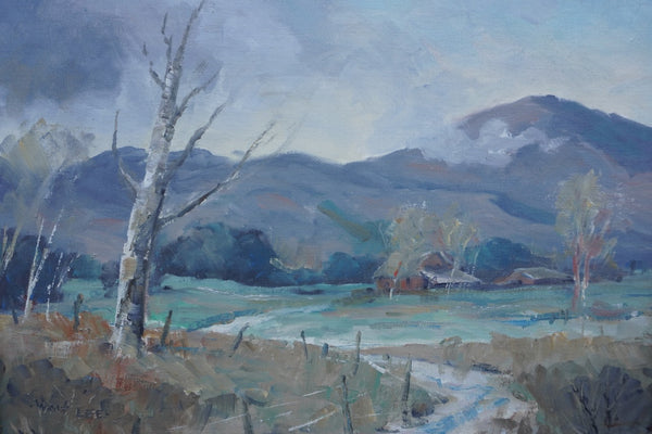 After the Shower by Walt Lee, Oil on Board P3544
