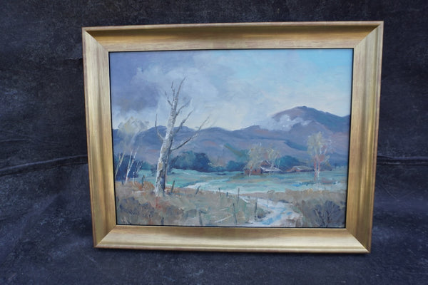 After the Shower by Walt Lee, Oil on Board P3544