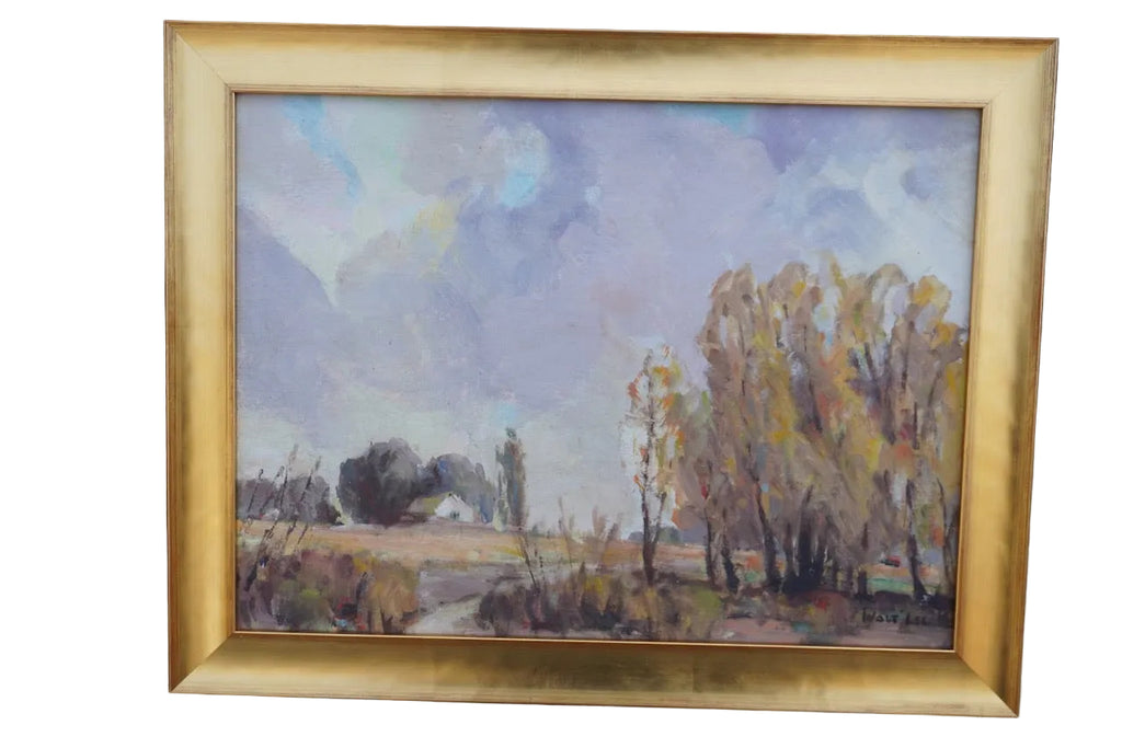 Peaceful Valley by Walt Lee, Oil on Board P3546