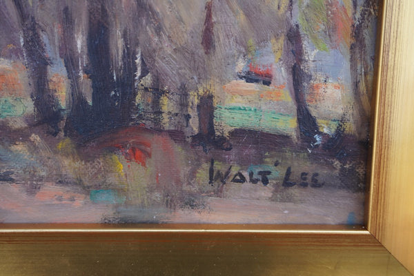 Peaceful Valley by Walt Lee, Oil on Board P3546