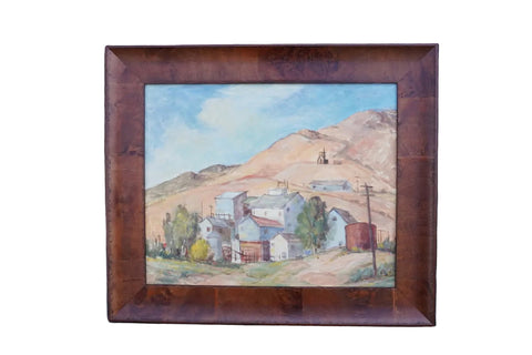 Silver Mining Town by Juanita Crothers, Oil on Canvas P3549