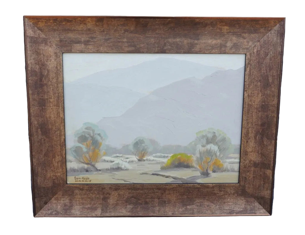 Misty Valley by Sam Hyde Harris, Oil on Board P3550