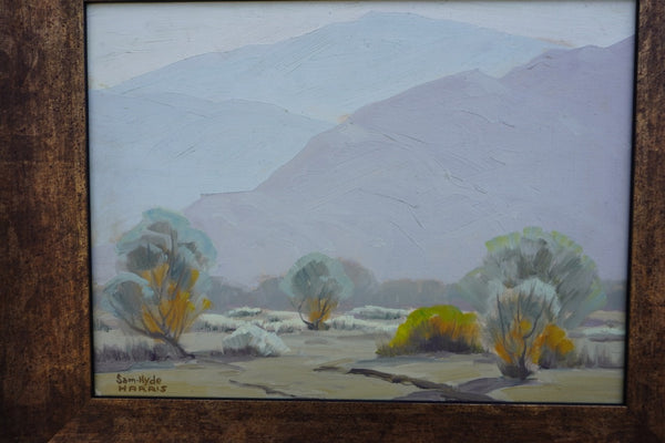Misty Valley by Sam Hyde Harris, Oil on Board P3550