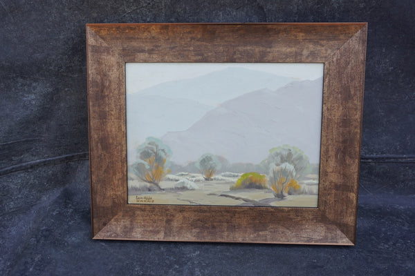 Misty Valley by Sam Hyde Harris, Oil on Board P3550
