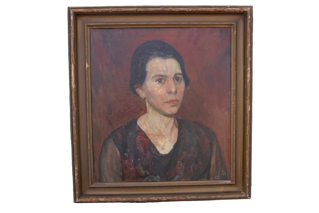 Portrait of a Lady by Ejnar Hansen, Oil on Canvas P3559