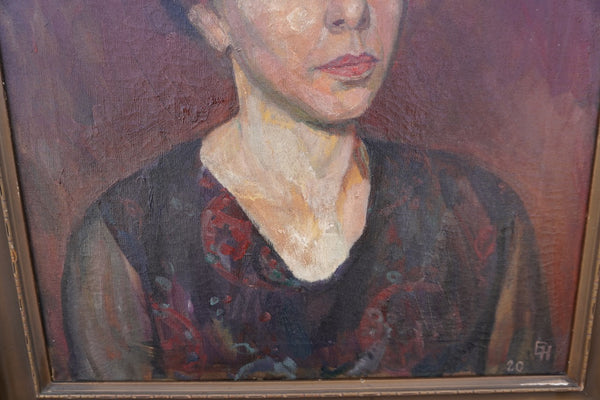 Portrait of a Lady by Ejnar Hansen, Oil on Canvas P3559