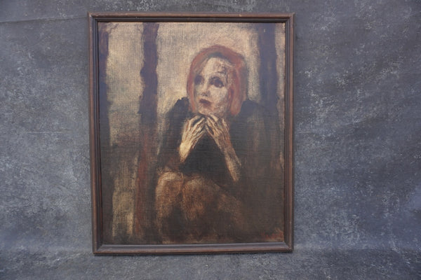 Study of a Woman by Martin Kosleck, Oil on Canvas P3563