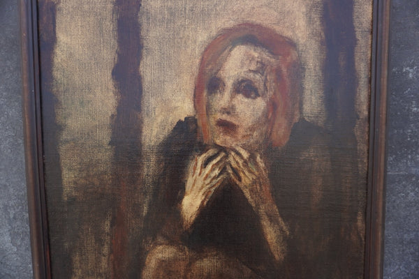 Study of a Woman by Martin Kosleck, Oil on Canvas P3563