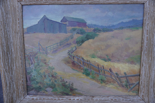 A Country Lane in Monterey by Ernst Curjel, Oil on Board P3565