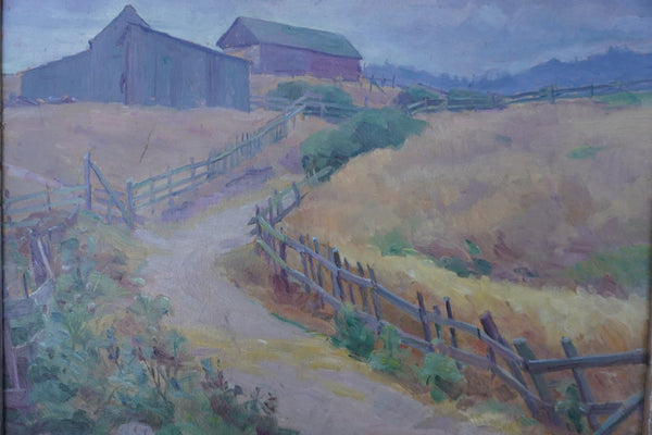 A Country Lane in Monterey by Ernst Curjel, Oil on Board P3565