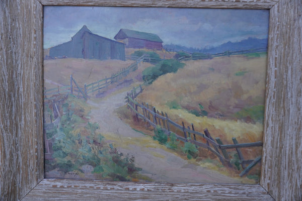 A Country Lane in Monterey by Ernst Curjel, Oil on Board P3565