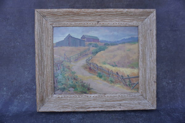 A Country Lane in Monterey by Ernst Curjel, Oil on Board P3565