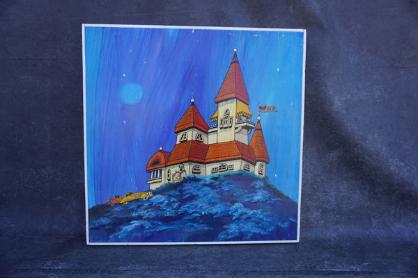 Psychedelic Castle by Fred Bonn, c. 1960s, Acrylic on Board P3569