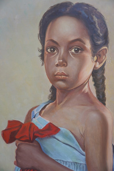 Portrait of a Girl by M. Skoss, Oil on Board P3570