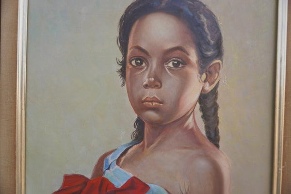 Portrait of a Girl by M. Skoss, Oil on Board P3570