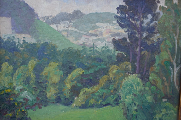 San Francisco Landscape by Horatio Nelson Poole, Oil on Board P3573