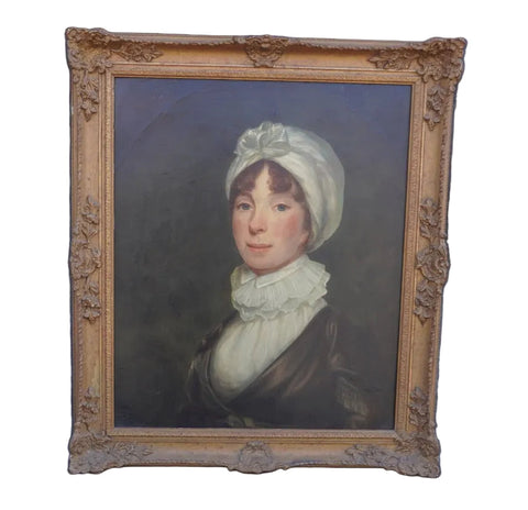 Empire Period Portrait of a Young Woman, Unknown Artist, Oil on Canvas