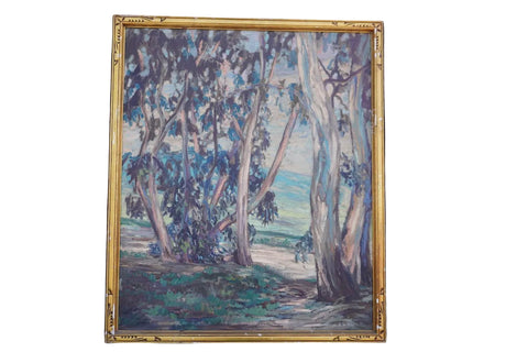 Eucalyptus Grove, California Plein Air Painting c.1930s P3576