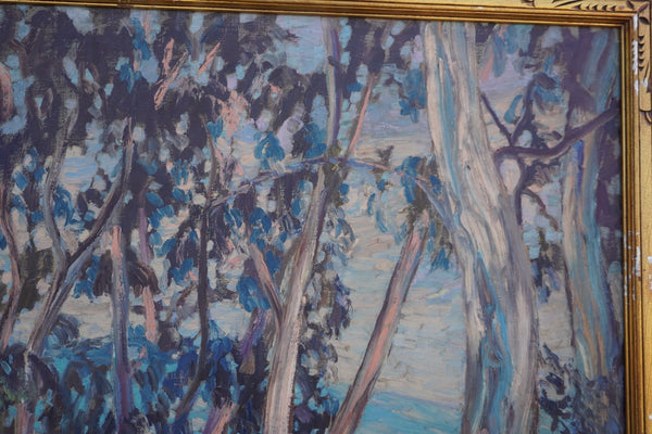 Eucalyptus Grove, California Plein Air Painting c.1930s P3576