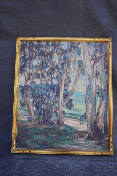 Eucalyptus Grove, California Plein Air Painting c.1930s P3576