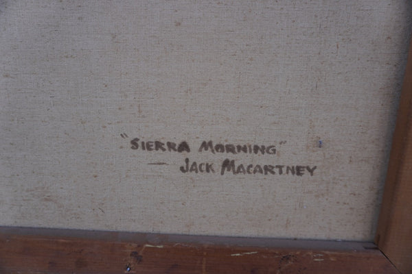 Sierra Morning by Jack Macartney, Oil on Canvas P3596