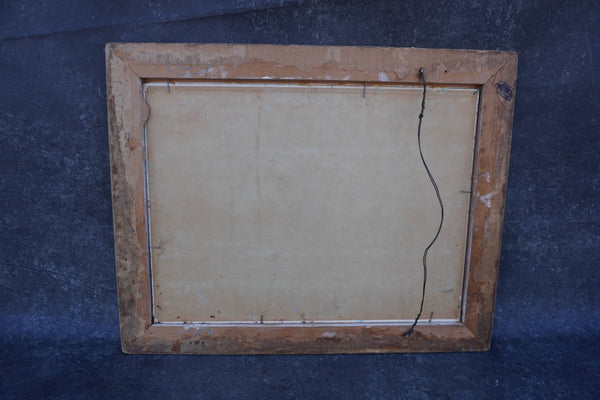 Stage Coach Holdup by Ben Messick, Oil on Board P3598
