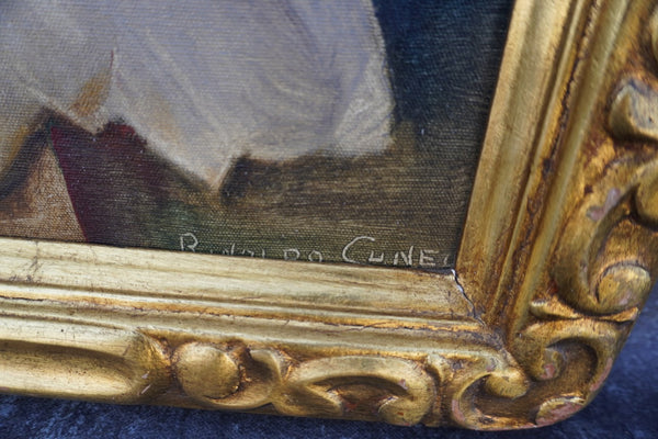 Still Life of Plums by Rinaldo Cuneo, Oil on Canvas P3599