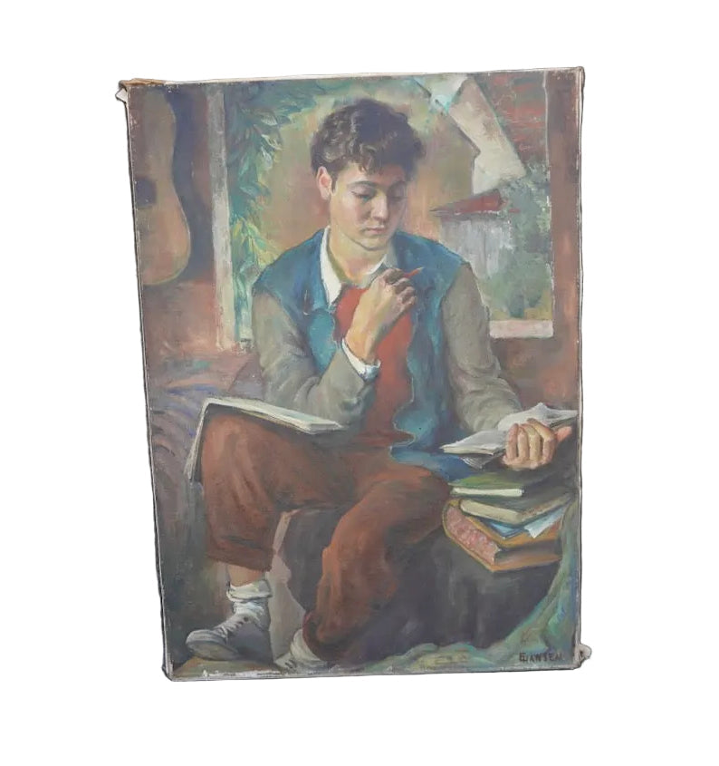 Portrait of Jorgen by Ejnar Hansen, Oil on Canvas P3605