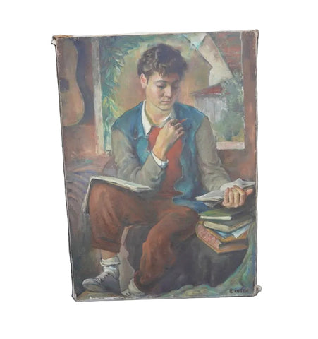 Portrait of Jorgen by Ejnar Hansen, Oil on Canvas P3605