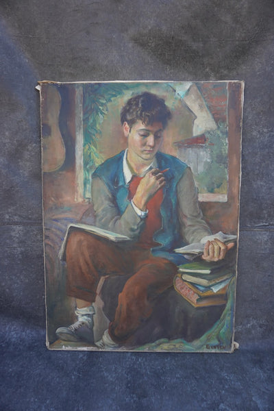 Portrait of Jorgen by Ejnar Hansen, Oil on Canvas P3605