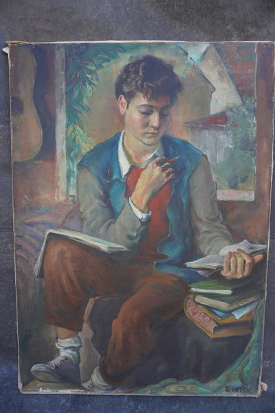 Portrait of Jorgen by Ejnar Hansen, Oil on Canvas P3605