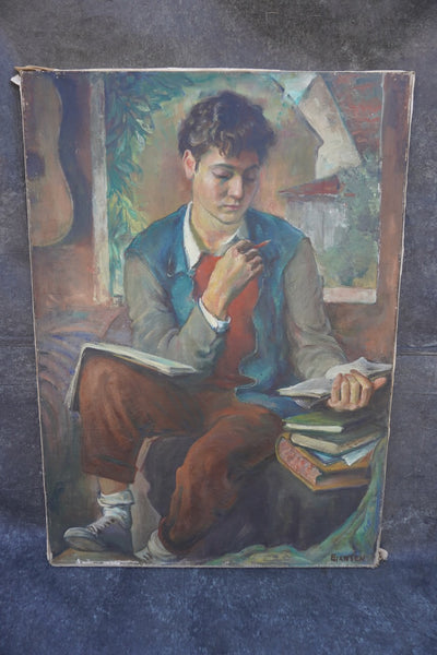 Portrait of Jorgen by Ejnar Hansen, Oil on Canvas P3605