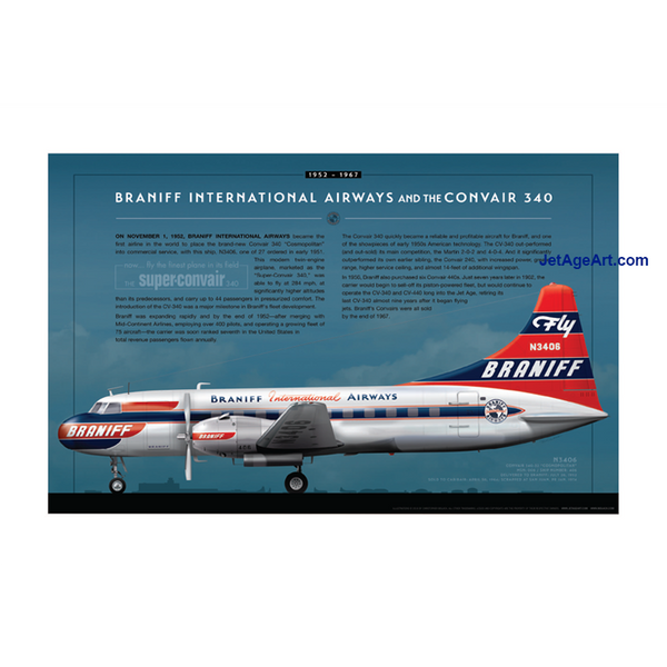 Braniff Airways Airliner Presentation Ashtray A3024