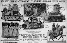 Catalina Island Pennant & City School Los Angeles 1915 Pageant Pennant A3321