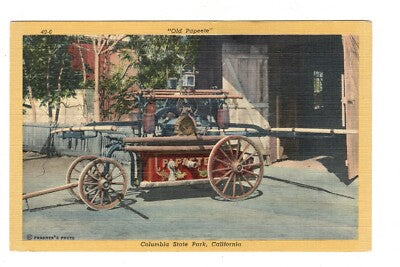 Charles Surendorf (1906-1979) Columbia's Fire Engine named Papeete - Linocut AP1951