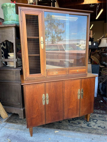 The Extensole Buffet Hutch extendable Table mid century