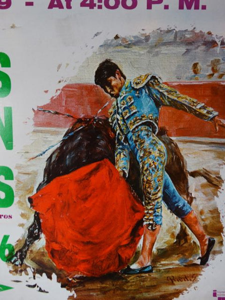 Bullfighting Poster from Mexico Superior Beer