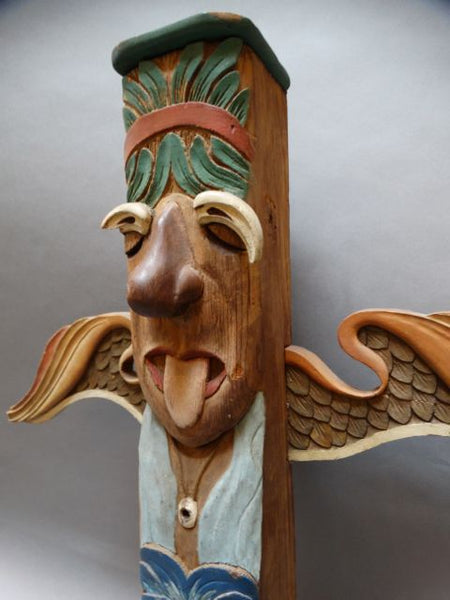 “Grandfather of Sheila Davis” Pop Art Totem Sculpture
