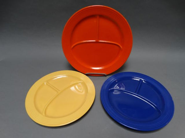 Fiesta Set of 3 Divided Plates